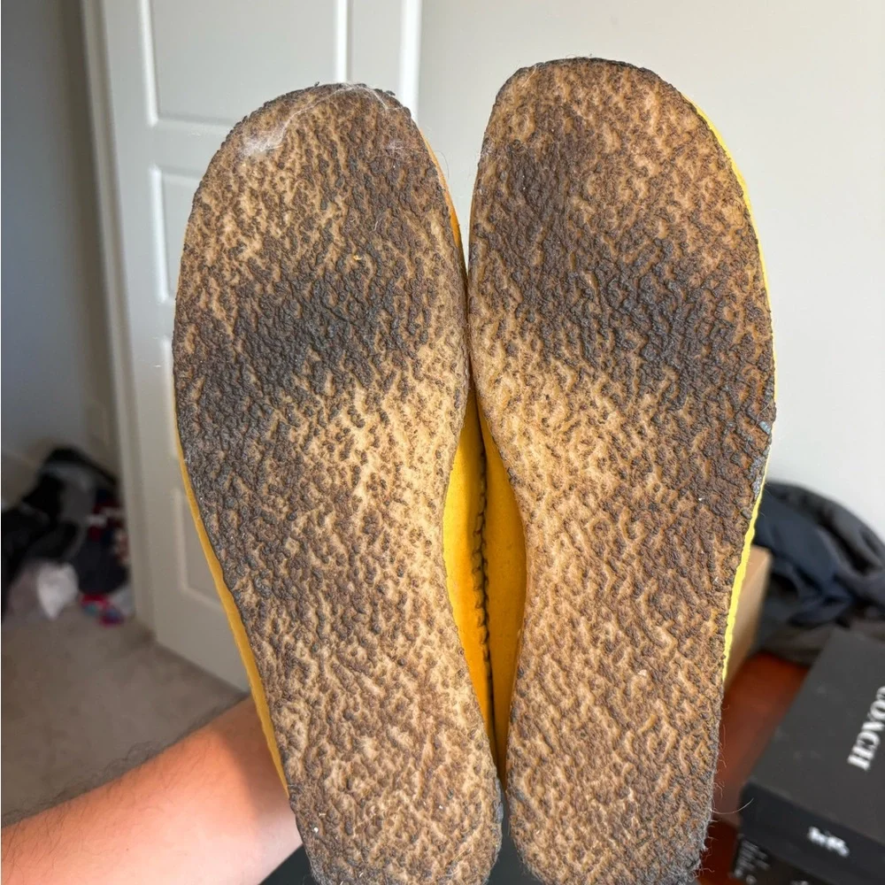 Clarks Yellow Suede Wallabee Moccasin Shoes